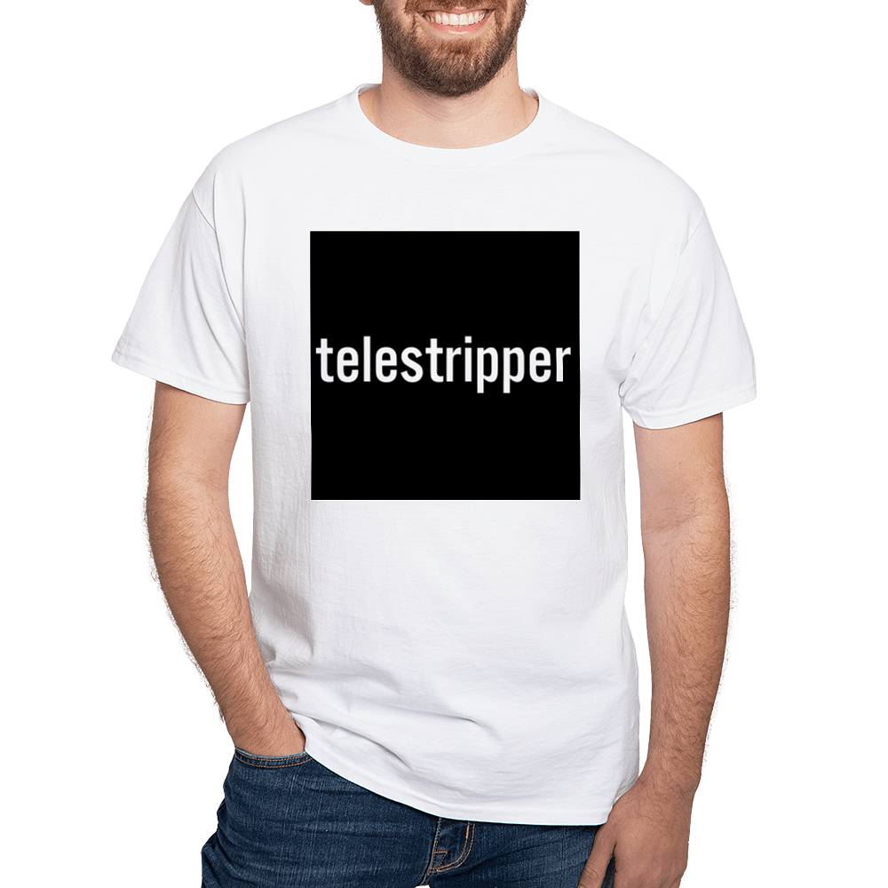 TELESTRIPPER T-Shirt (BLACK ON WHITE)