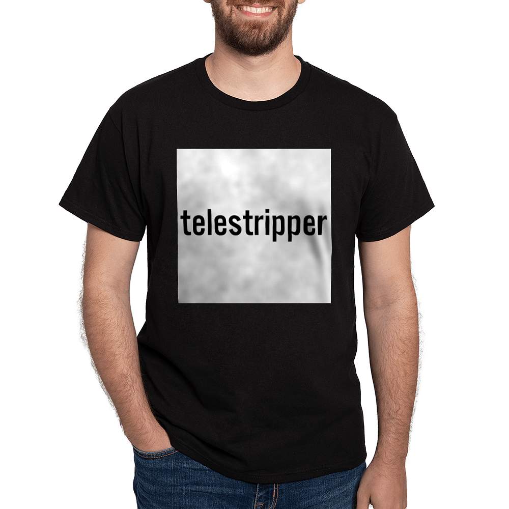 Telestripper T-Shirt (White on Black)